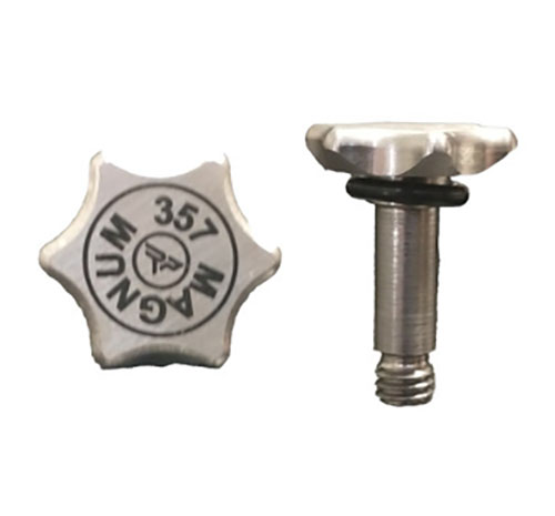 Il dado di smontaggio rapido oversized per fucili a leva Marlin rende la rimozione del caricatore semplice e veloce, ideale per la pulizia e l'uso con guanti.